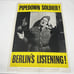 1942 Propaganda Poster Pipedown Soldier! Berlin's Listening! Original Railroad