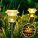 8 Pack Solar Pathway Lights Outdoor Waterproof Decor LED Premium Solar Panel