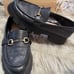 BCBGeneration Raylin Leather Platform Lug Sole Bit Buckle Loafers