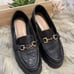 BCBGeneration Raylin Leather Platform Lug Sole Bit Buckle Loafers