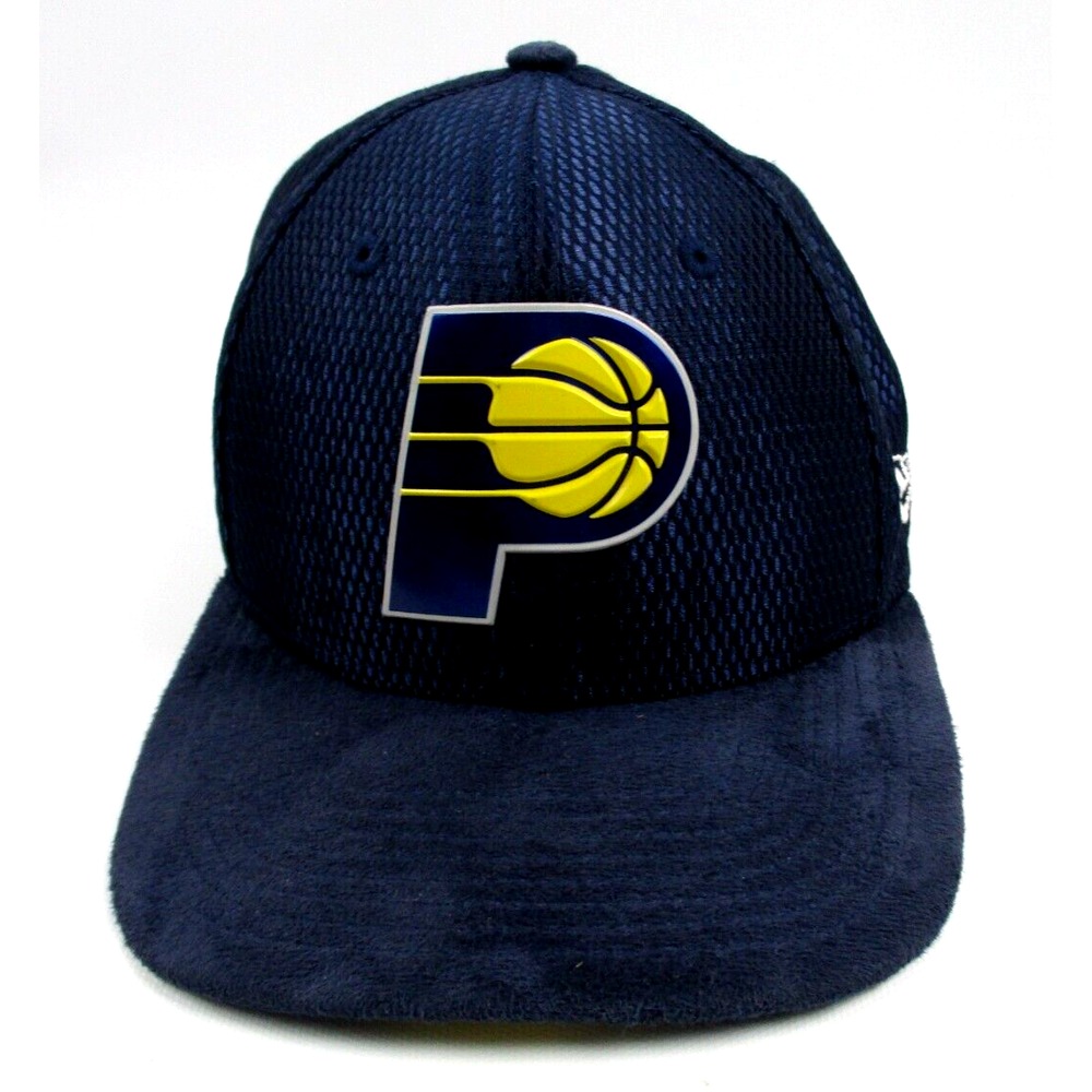 Indiana Pacers NBA New Era 9Fifty Suede Bill Mesh Reflective Snapback Hat RARE