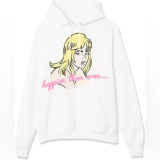 AUTHENTIC Billie Eilish Happier Than Ever Tour Hoodie in White Multi Size M