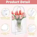 150 Pcs Clear Plastic Gift Bags with Handle 5.9 x 6.3 x 2.8