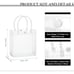 150 Pcs Clear Plastic Gift Bags with Handle 5.9 x 6.3 x 2.8