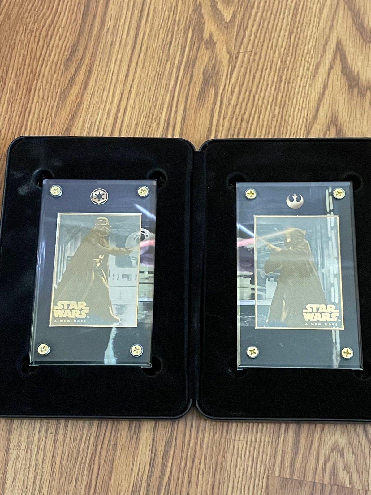Darth Vader Obi Wan 24K gold collectible cards
