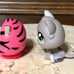 Littlest Pet Shop Rare Authentic #1607 w/ Original Hoodie Acc’ & Tiny Bulldog