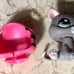 Littlest Pet Shop Rare Authentic #1607 w/ Original Hoodie Acc’ & Tiny Bulldog