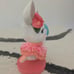 Spring Easter Pink Tutu Ballerina Bunny Rabbit With Easter Egg Home Decor