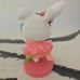 Spring Easter Pink Tutu Ballerina Bunny Rabbit With Easter Egg Home Decor