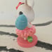 Spring Easter Pink Tutu Ballerina Bunny Rabbit With Easter Egg Home Decor