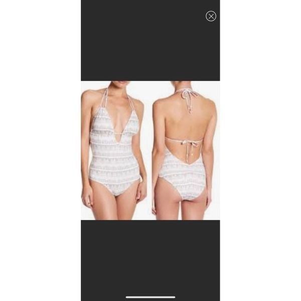 NWT eberjey suki earth shadow bathing suit small