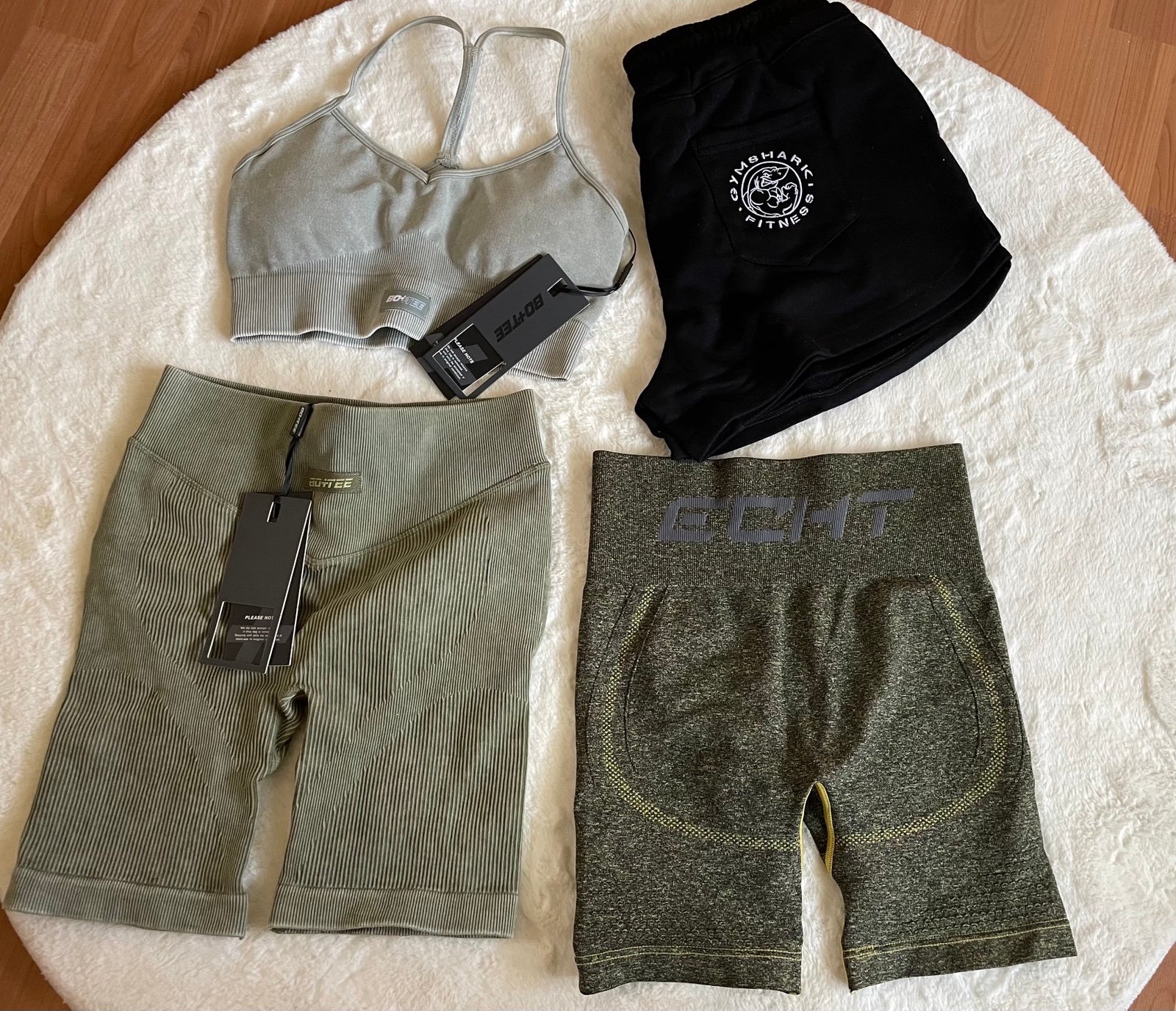Gymshark shorts & Botee biker shorts