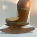 Vintage Child's Wooden Barrel Rocking Chair 14” Tall