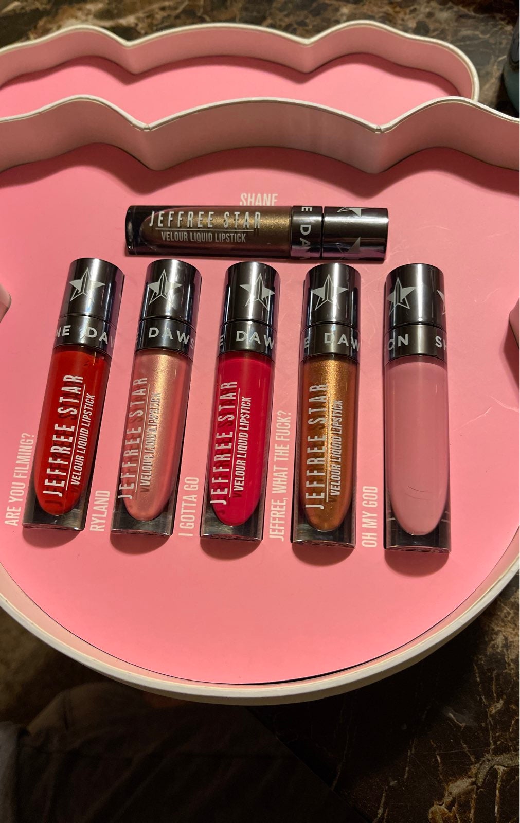 5 Jefree star lippies,,Shawn Dawson coll