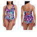 BCBGMAXAZRIA One Piece Swimsuit Lace Up Grommet Tummy Control Size M