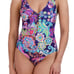 BCBGMAXAZRIA One Piece Swimsuit Lace Up Grommet Tummy Control Size M