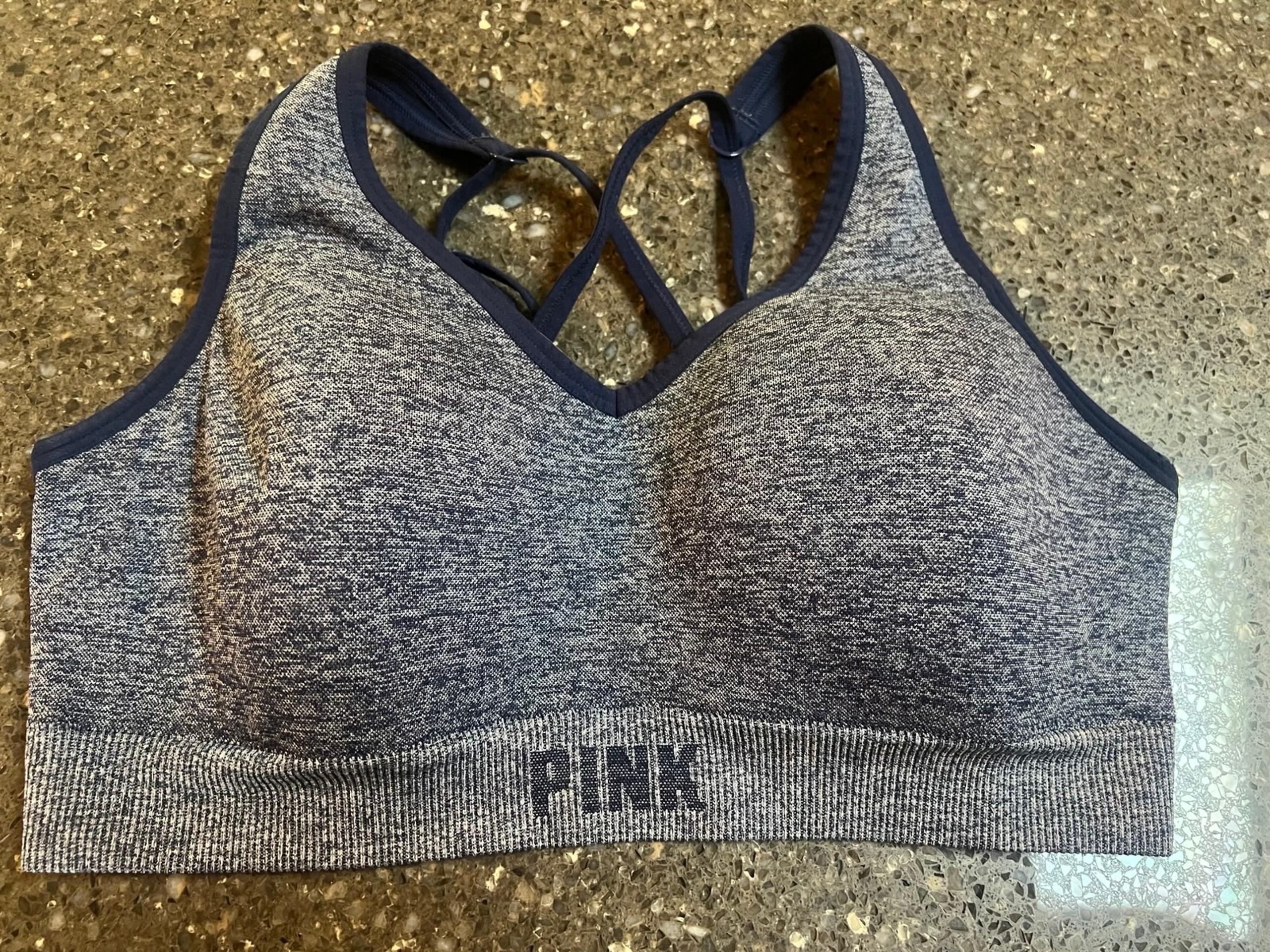 Victoria’s Secret PINK Active Cross Strap Sports Bra Size L. EUC. VS Yoga Sports