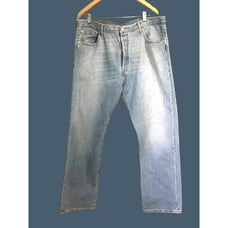 LEVI STRAUSS - MEN LIGHT WASH DENIM STRAIGHT LEG JEANS SIZE 40X32