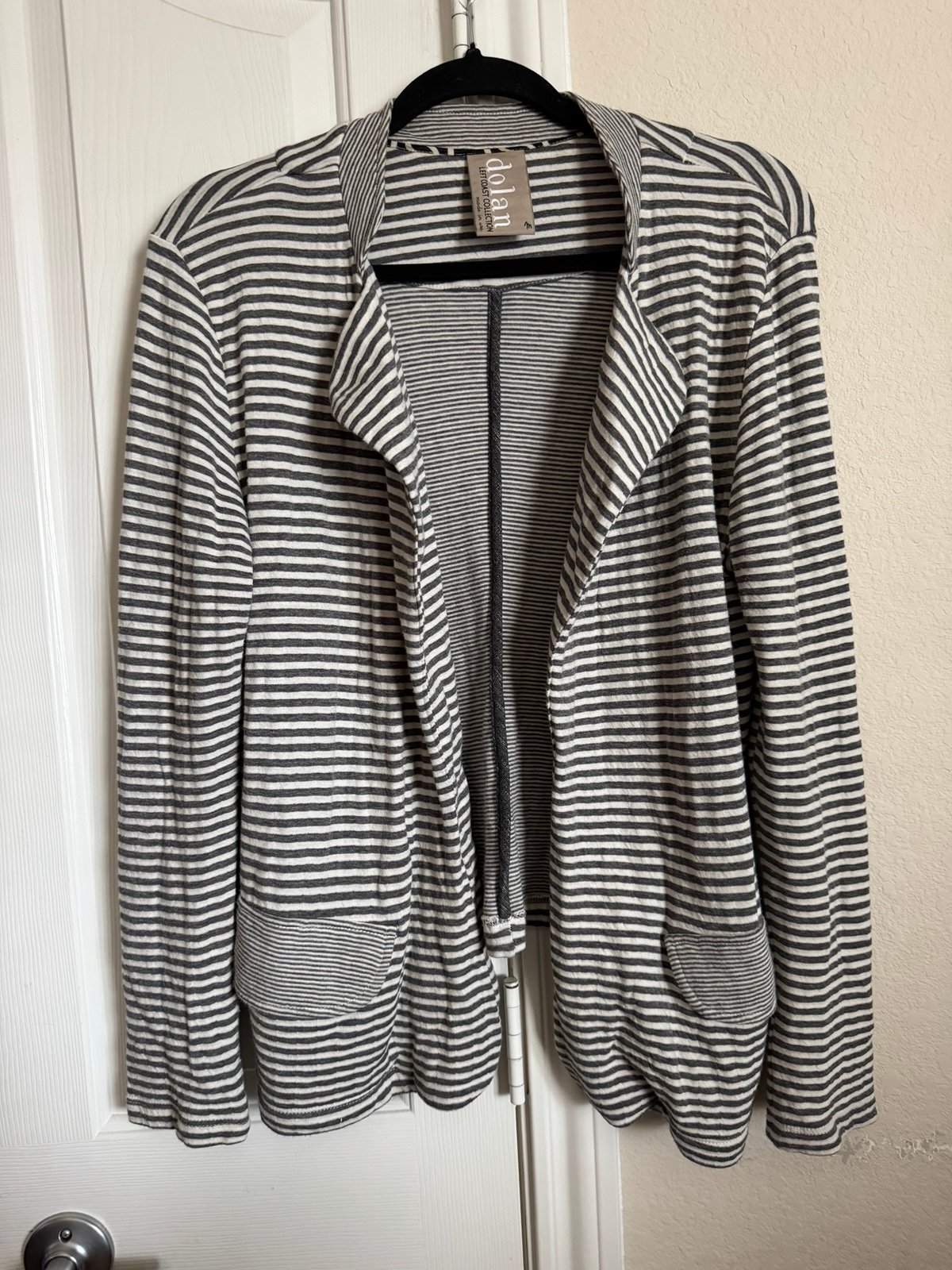 Anthropologie Dolan Left Coast Collection Open Striped Blazer