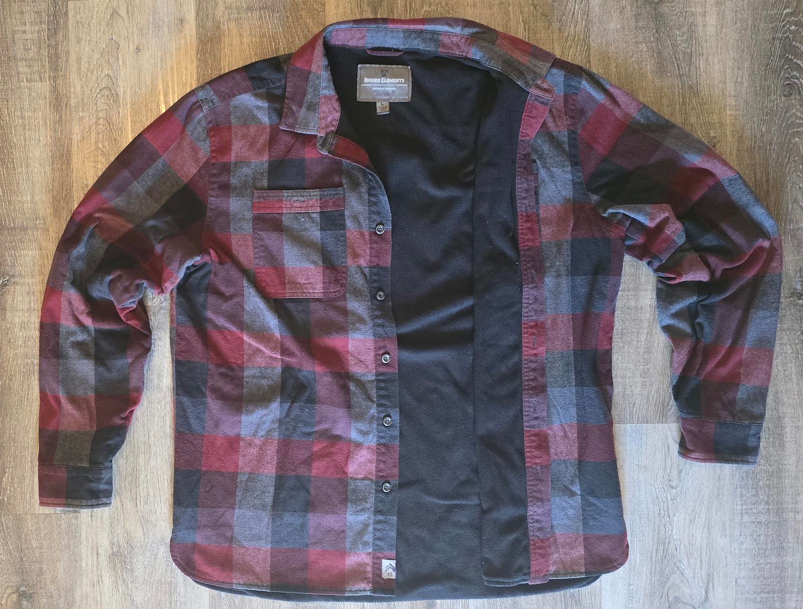 Rugged Elements Fleece Lined Shacket, Large