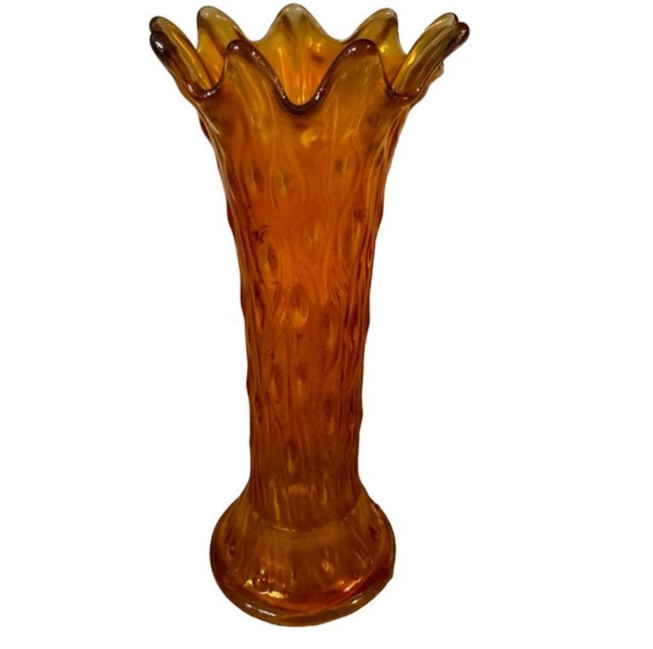 Northwood tree trunk Marigold 1911 1911 Swing Glass Vase
