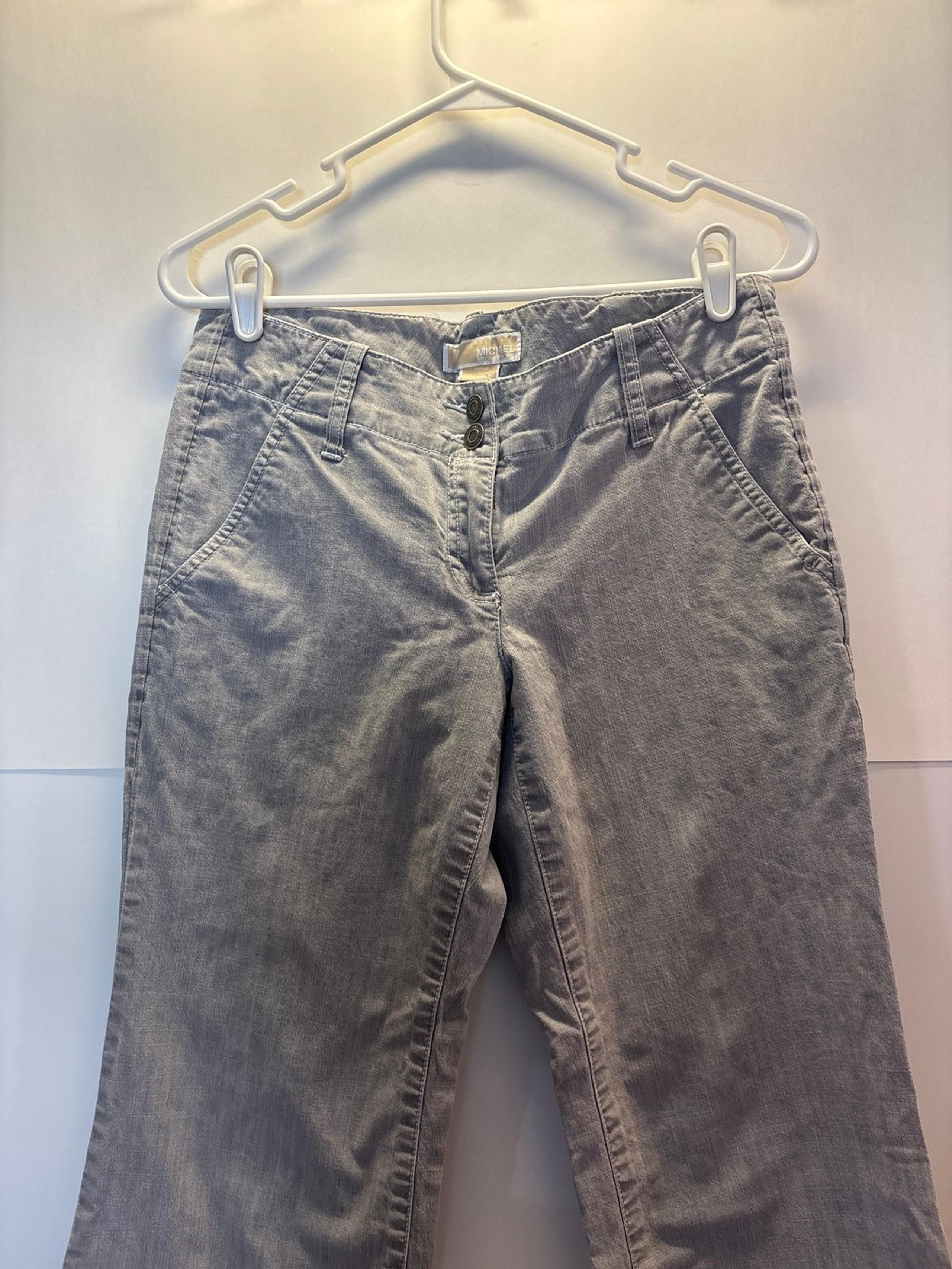Michael Kors Gray Wide leg Denim Jeans (size 6)