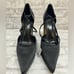 Zara Platform Pointed Toe Ankle Strap Heels Women’s 10 NWT black satin like