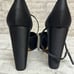Zara Platform Pointed Toe Ankle Strap Heels Women’s 10 NWT black satin like