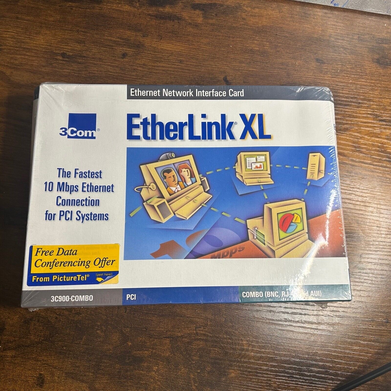 3Com EtherLink XL Ethernet Network Interface Card PCI 10 Mbps New In Box Sealed
