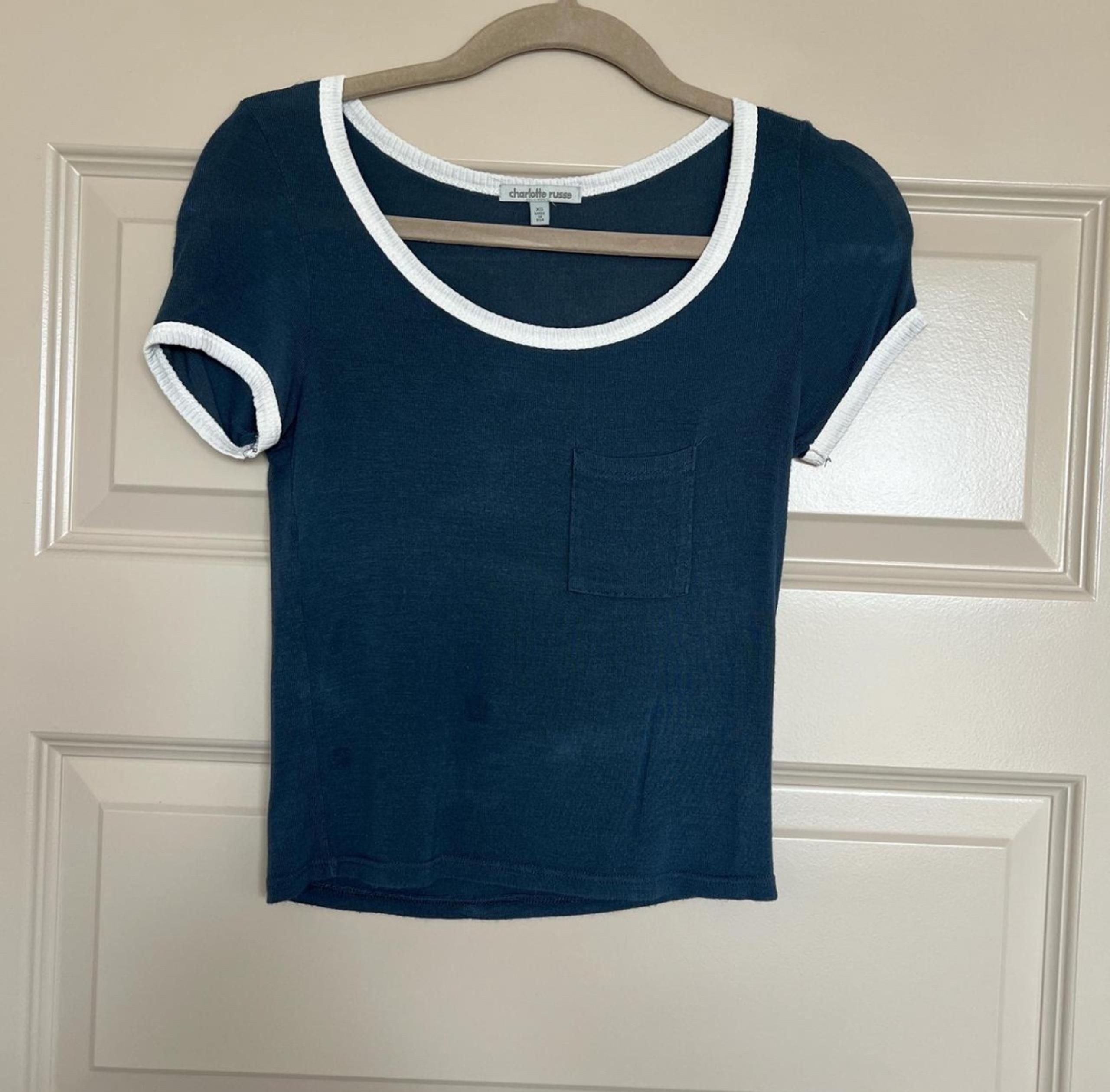 Charlotte Russe Blue T-shirt Size XS