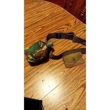 WW2 pistol belt U.S. m1943/with era correct first aid bandage pouch. And militar