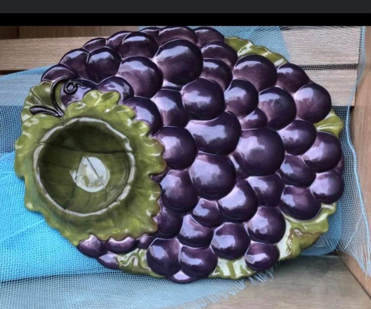 Celebrating Home Retired Stoneware sonoma villa Grape serving platter