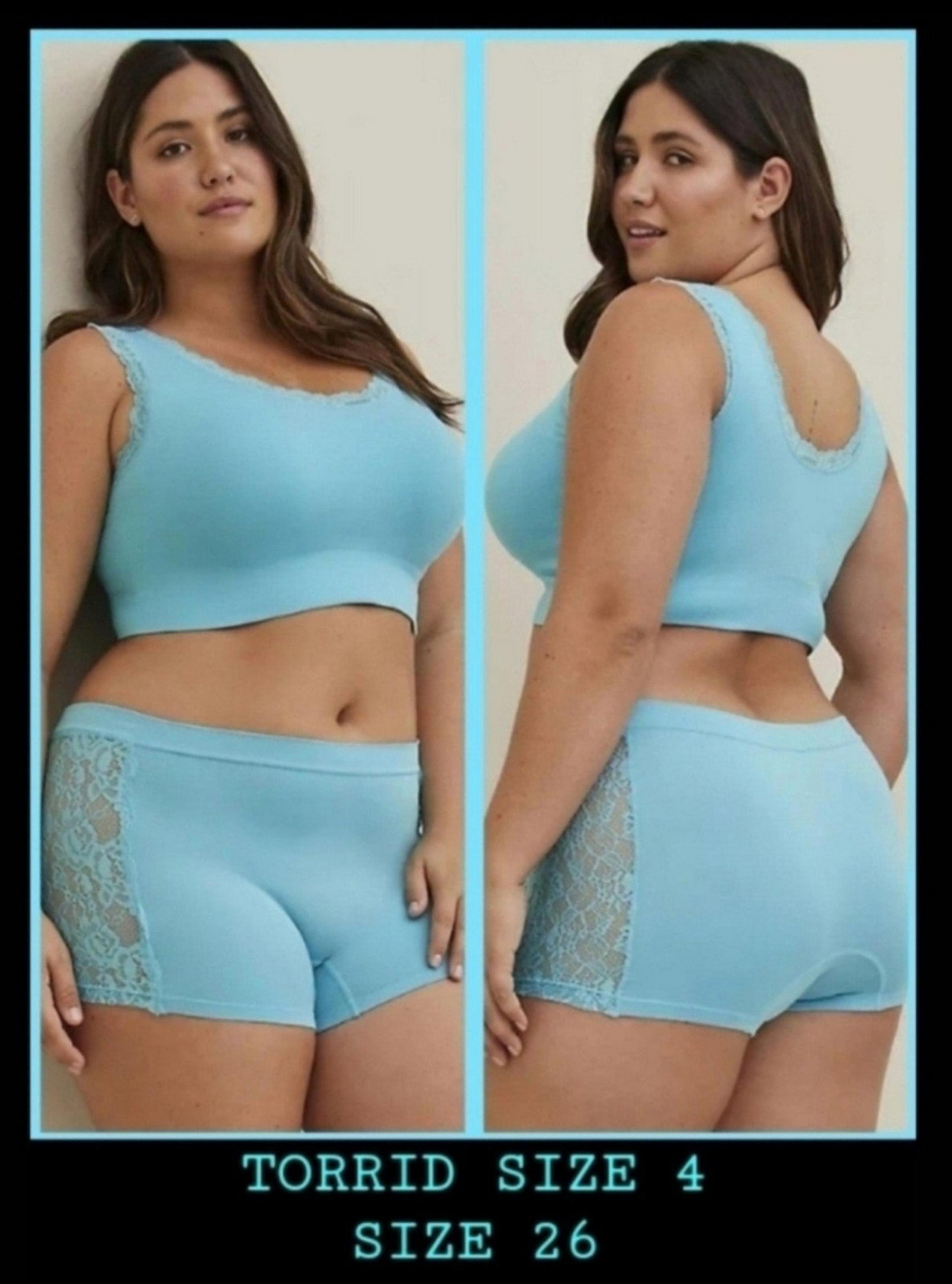 Torrid 4 Boyshorts Seamless Lace Panty
