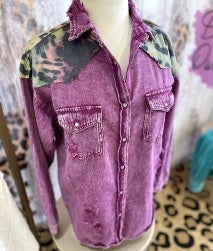 The Nu Vintage Fab Fuchsia Button Up Top