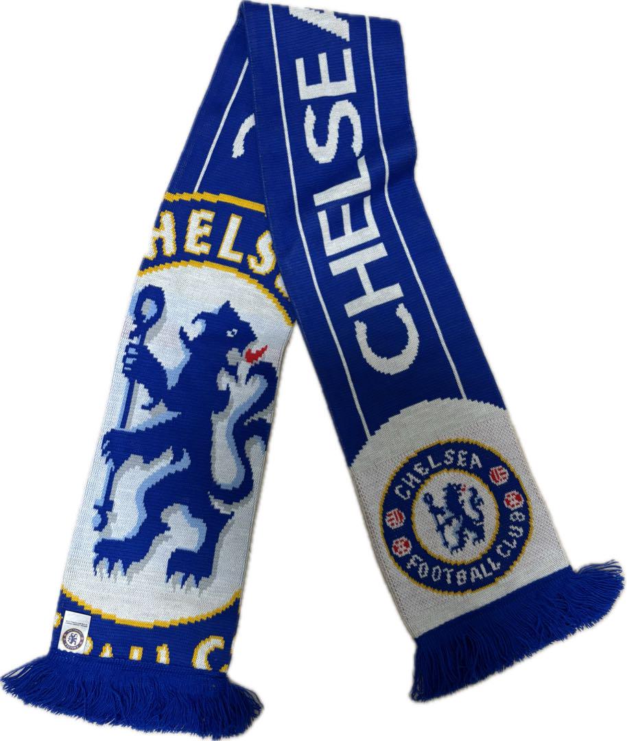 CHELSEA Scarf Blue/White with Logo