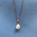 Pearl necklace single pearl freshwater