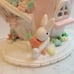 Cupcakes and Cashmere Easter Bunny Cupcake Gingerbread Led Light Up House 11 H