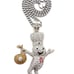 DOUGH BOY MONEY BAG &20 STAINLESS CHAIN