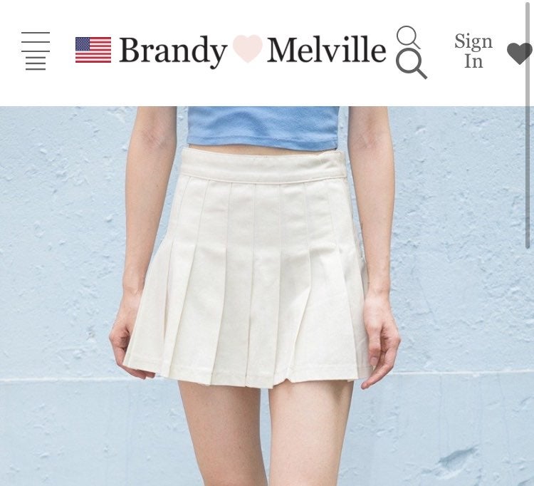 brandy melville dana skirt