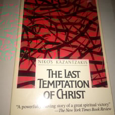 The last temptation of Christ softback book used