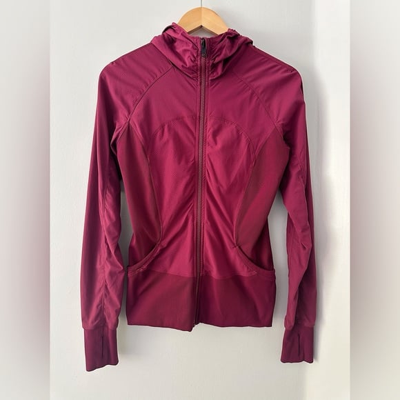 Lululemon In Flux Jacket Plum Reversible Jacket Size 8