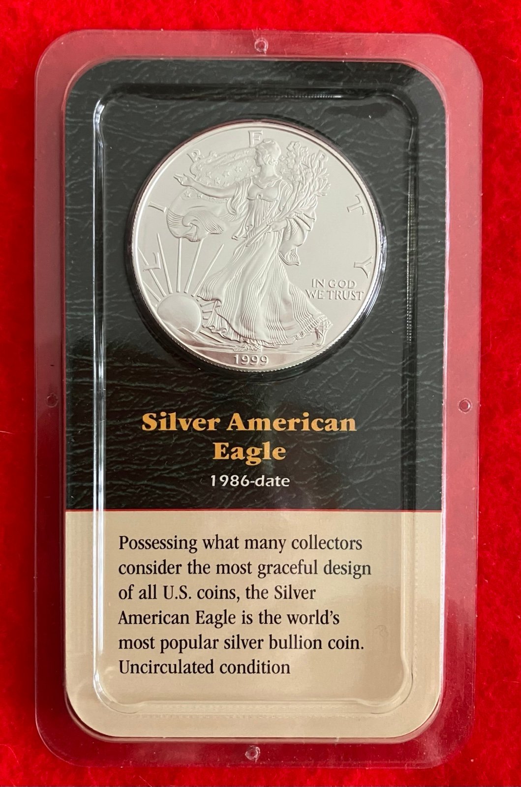 1999 American Eagle Silver Coin. C-137.
