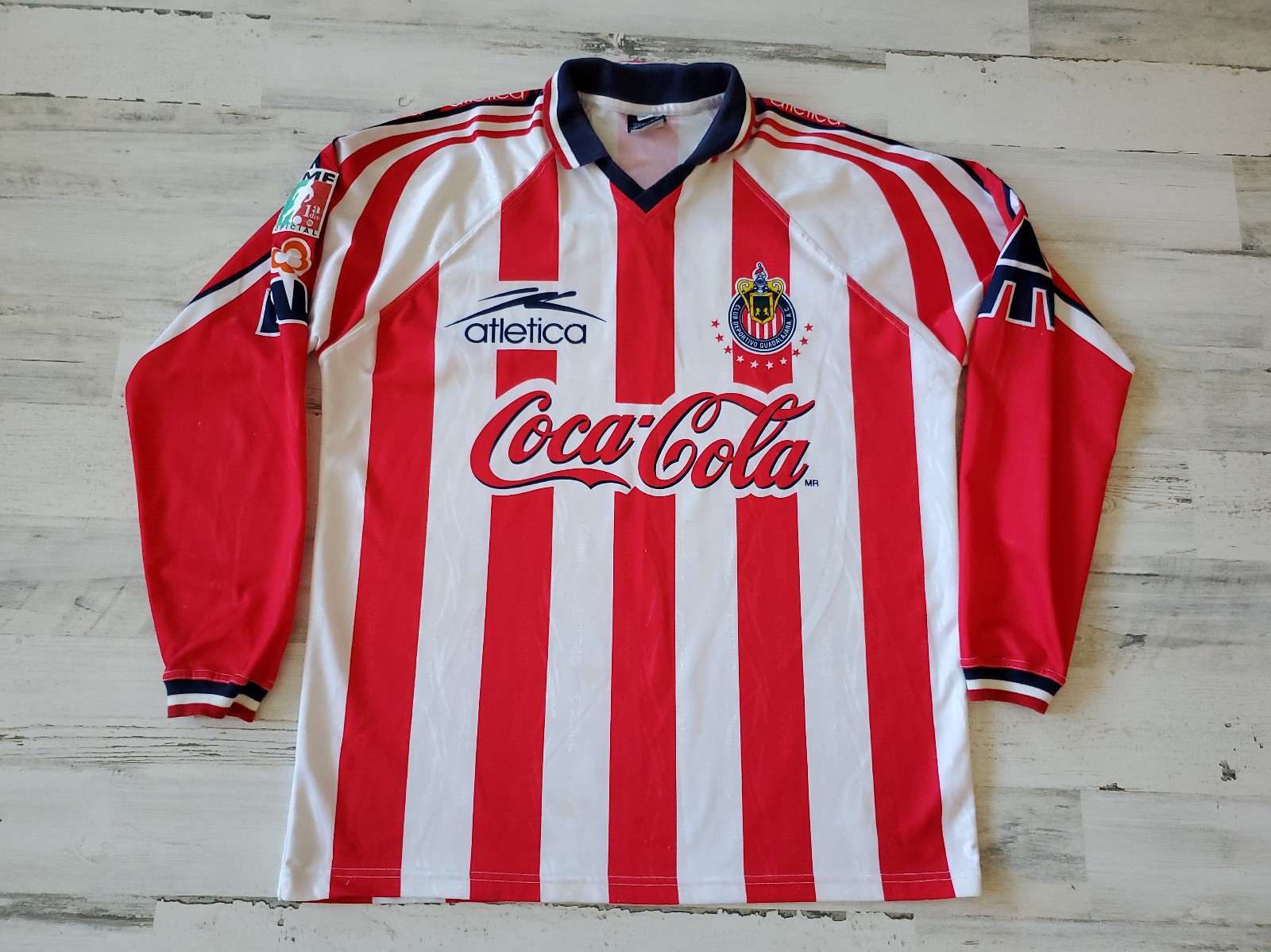 VINTAGE CHIVAS DE GUADALAJARA SOCCER JERSEY SIZE L SEASON 97/98