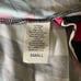 Cache deep V-neck ruched printed matte retro Y2K mini dress size S small NWT