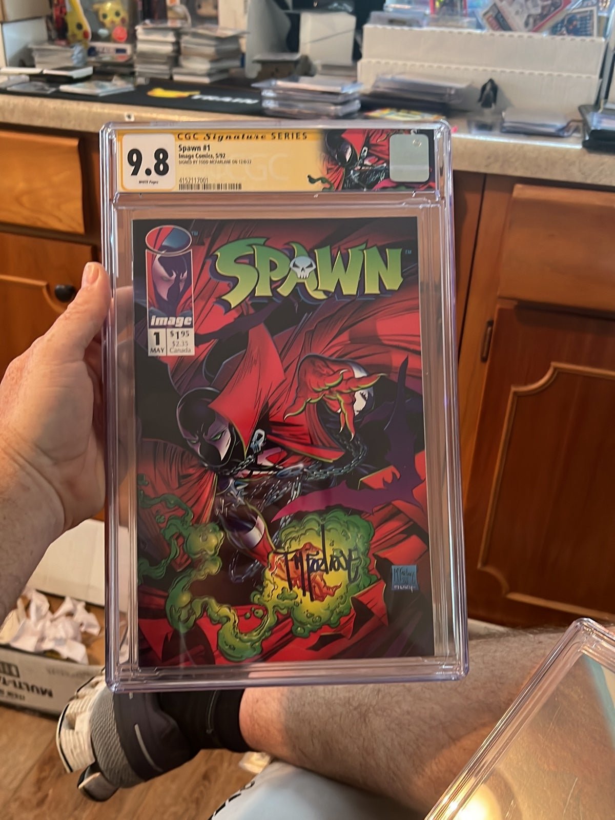 CGC 9.8 Spawn 1 Todd Mcfarlane auto