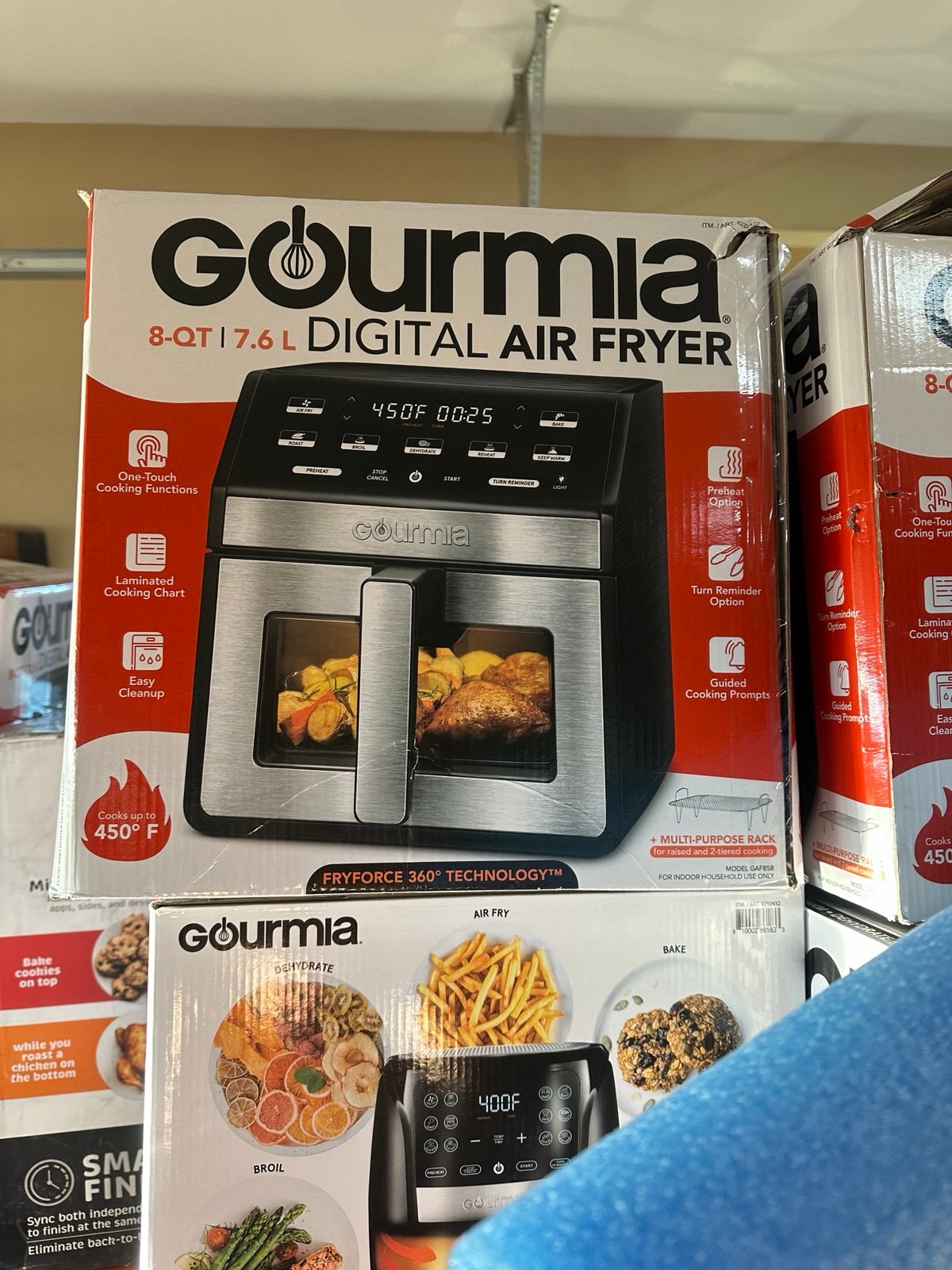 Gourmia 8qt digital air fryer w/ window & light