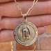 Virgem de Gadalupe Paper Clip Chain 18 Youth Necklace 14K GF Cadena Oro Jóvenes