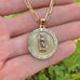 Virgem de Gadalupe Paper Clip Chain 18 Youth Necklace 14K GF Cadena Oro Jóvenes