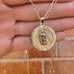 Virgem de Gadalupe Paper Clip Chain 18 Youth Necklace 14K GF Cadena Oro Jóvenes