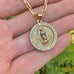 Virgem de Gadalupe Paper Clip Chain 18 Youth Necklace 14K GF Cadena Oro Jóvenes